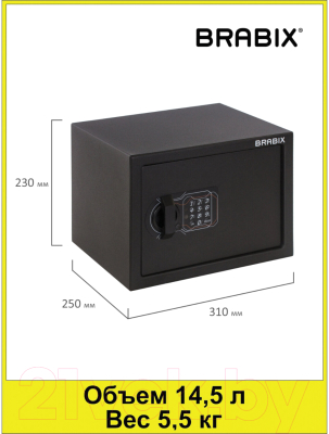 Мебельный сейф Brabix SF-230EL / 291147
