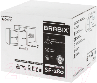 Мебельный сейф Brabix SF-280EL / 291149