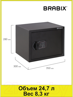 Мебельный сейф Brabix SF-280EL / 291149