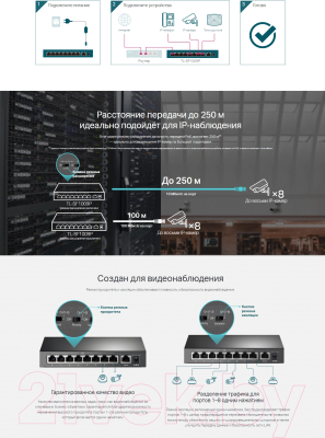 Коммутатор TP-Link TL-SF1009P