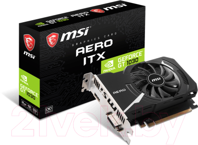 Видеокарта MSI GT 1030 AERO ITX 2GD4 OC