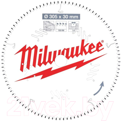 Пильный диск Milwaukee 4932471322 - фото