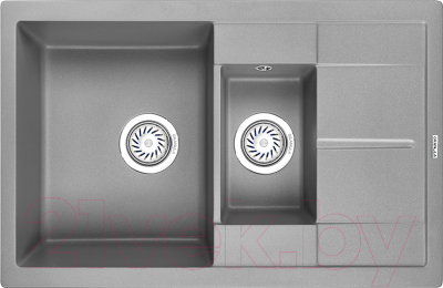 Мойка кухонная GRANULA GR-7802 (алюминиум) - фото