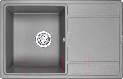 Мойка кухонная GRANULA GR-7804 (алюминиум) - фото