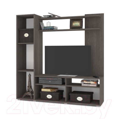 Стенка Modern Рига (анкор темный/анкор светлый)