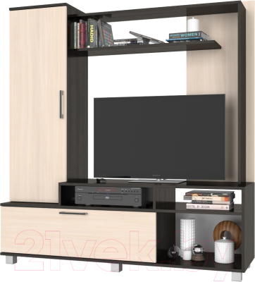 Стенка Modern Рига (венге/дуб млечный) - фото