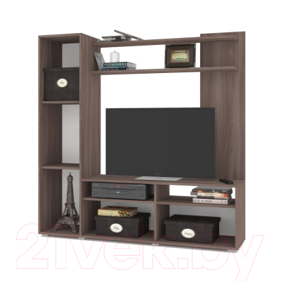 Стенка Modern Рига (ясень шимо темный/шимо светлый)