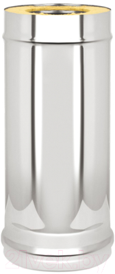 Труба дымохода Везувий 0.5мм д.115x200 L-0.5м - фото