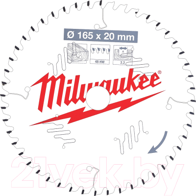 Пильный диск Milwaukee 4932471295 - фото