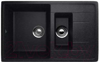 Мойка кухонная Ulgran U-205 (308 черный) - фото