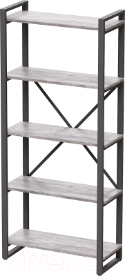 Стеллаж Millwood Neo Loft СН-1 Л (сосна пасадена/металл черный) - фото