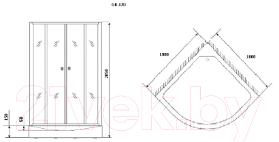 Душевая кабина Grossman GR170 100x100