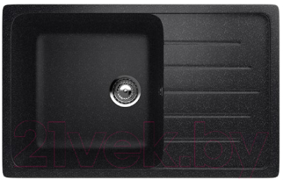 Мойка кухонная Ulgran U-400 (308 черный) - фото