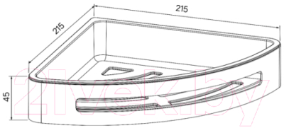 Полка для ванной IDDIS SHE11SPi44