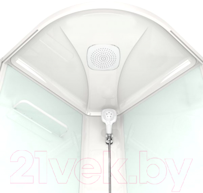 Душевая кабина Domani-Spa Delight 110 High / DS01D110HWM00 (белый/сатин-матированное стекло)