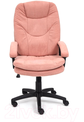 Кресло офисное Tetchair Comfort LT флок (розовый)