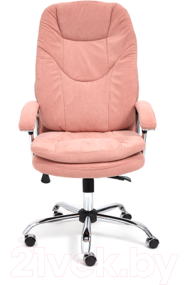 Кресло офисное Tetchair Softy Lux флок (розовый)