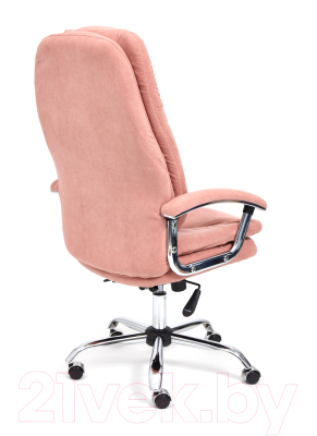 Кресло офисное Tetchair Softy Lux флок (розовый)
