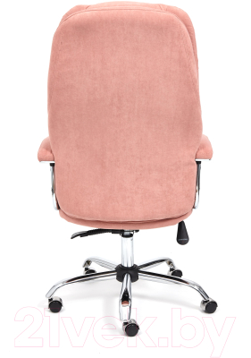 Кресло офисное Tetchair Softy Lux флок (розовый)