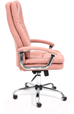 Кресло офисное Tetchair Softy Lux флок (розовый)