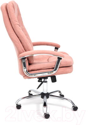 Кресло офисное Tetchair Softy Lux флок (розовый)