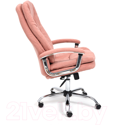 Кресло офисное Tetchair Softy Lux флок (розовый)