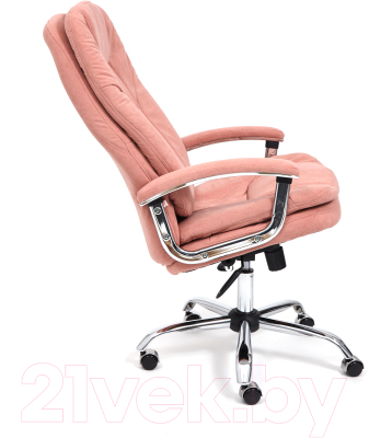 Кресло офисное Tetchair Softy Lux флок (розовый)