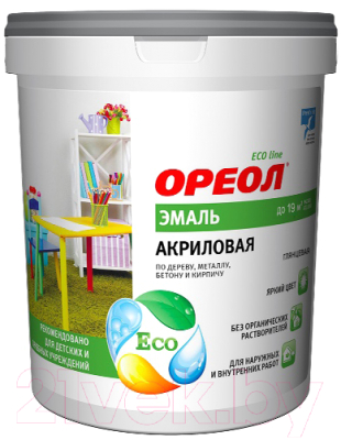 Эмаль Ореол Акриловая матовая - фото