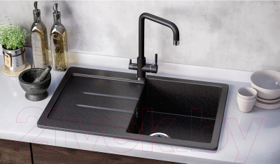 Мойка кухонная Ulgran U-507 (308 черный)