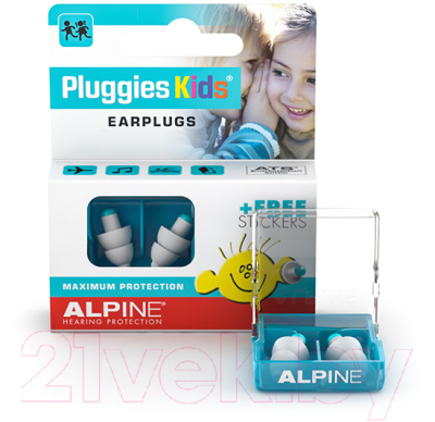 Защита для ушей ребенка Alpine Hearing Protection PluggiesKids / 111.31.150