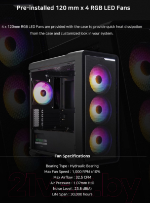 Корпус для компьютера Zalman M3 Plus RGB