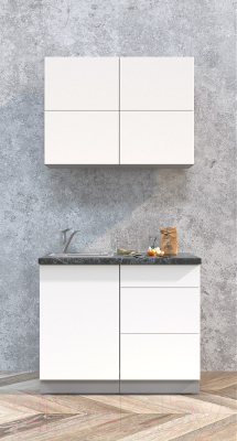 Готовая кухня Интерлиния Мила Матте 1.0 А