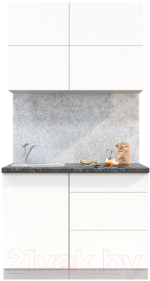 Готовая кухня Интерлиния Мила Матте 1.1 А - фото