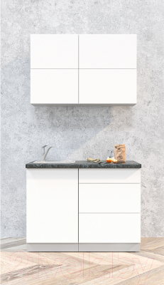 Готовая кухня Интерлиния Мила Матте 1.1 А