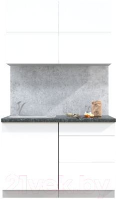 Готовая кухня Интерлиния Мила Матте 1.2 А - фото