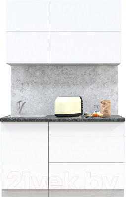 Готовая кухня Интерлиния Мила Матте 1.3 А - фото