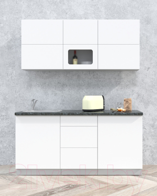 Готовая кухня Интерлиния Мила Матте 1.7 А