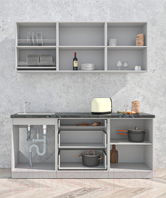 Готовая кухня Интерлиния Мила Матте 1.9 А