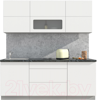 Готовая кухня Интерлиния Мила Матте 2.0 А - фото