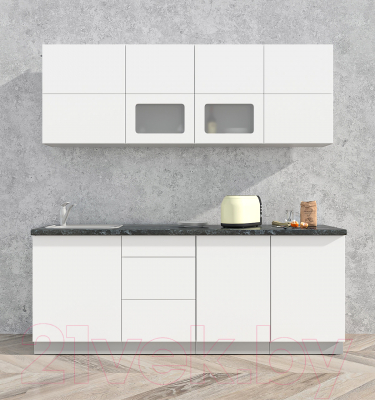 Готовая кухня Интерлиния Мила Матте 2.1 А