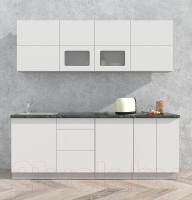 Готовая кухня Интерлиния Мила Матте 2.2 А