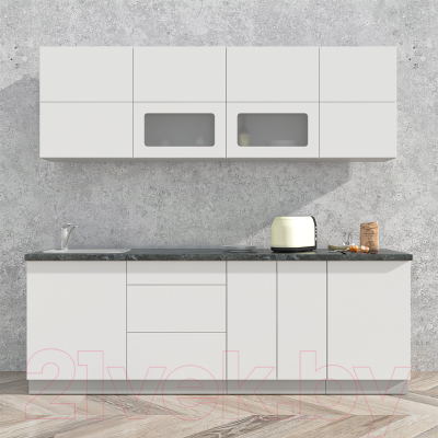 Готовая кухня Интерлиния Мила Матте 2.3 А