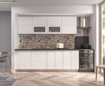 Готовая кухня Интерлиния Мила Матте 2.4 А