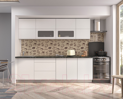 Готовая кухня Интерлиния Мила Матте 2.5 А