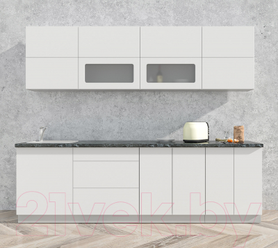 Готовая кухня Интерлиния Мила Матте 2.6 А