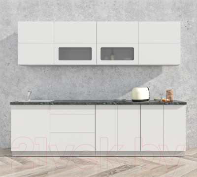 Готовая кухня Интерлиния Мила Матте 2.7 А