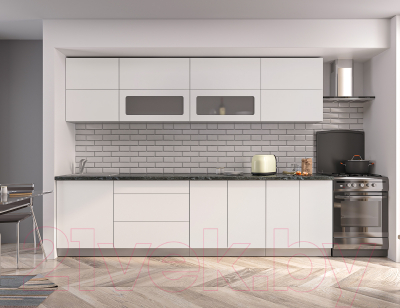 Готовая кухня Интерлиния Мила Матте 2.9 А