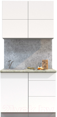 Готовая кухня Интерлиния Мила Матте 1.0 А - фото