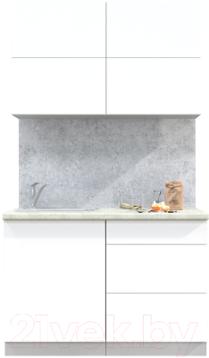 Готовая кухня Интерлиния Мила Матте 1.2 А - фото