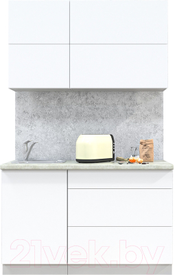 Готовая кухня Интерлиния Мила Матте 1.3 А - фото